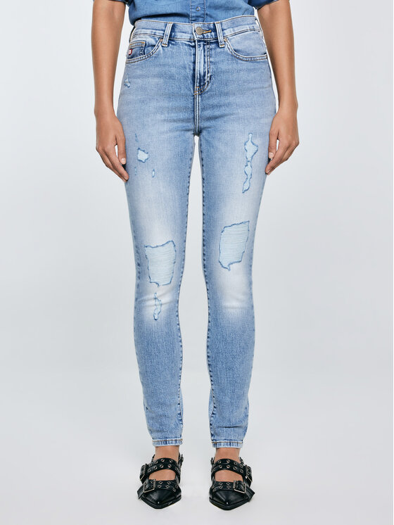 BIG STAR BIG STAR Jeansy ADELA HIGH WAIST Niebieski Skinny Fit
