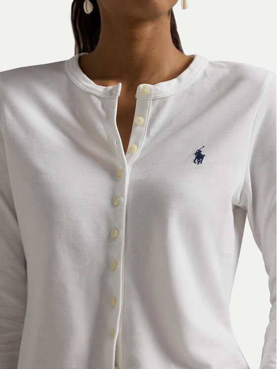 Polo Ralph Lauren Polo Ralph Lauren Kardigan 211941175004 Bijela Slim Fit