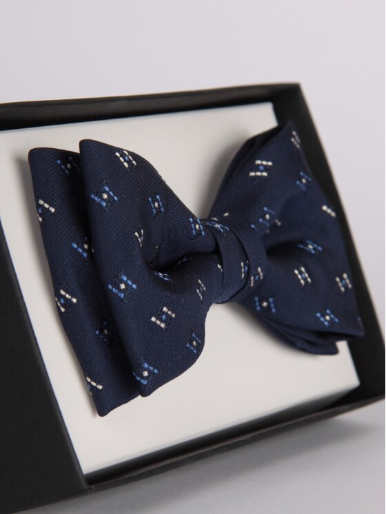 ELSNER ELSNER Παπιγιόν BUTTERFLY Z JEDWABNEGO ŻAKARDU A5311 Σκούρο μπλε