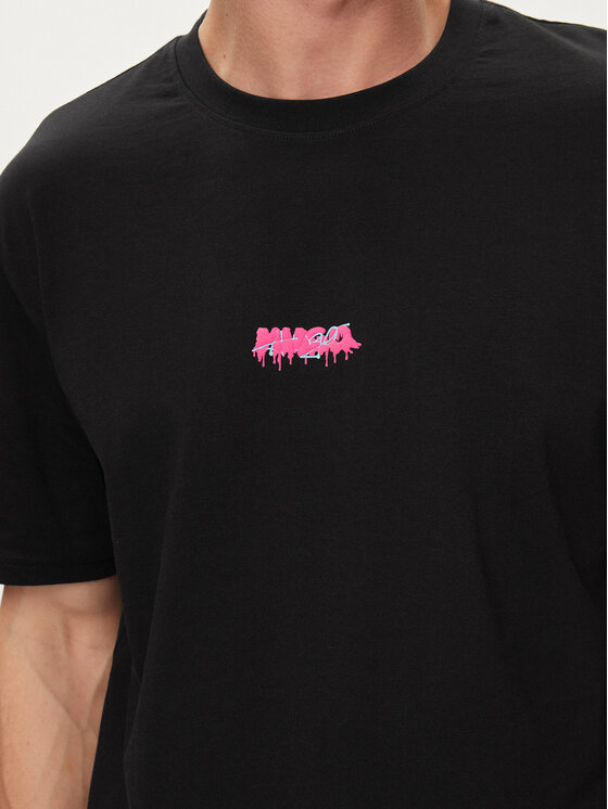 HUGO Hugo T-krekls Dindion 50509966 Melns Relaxed Fit