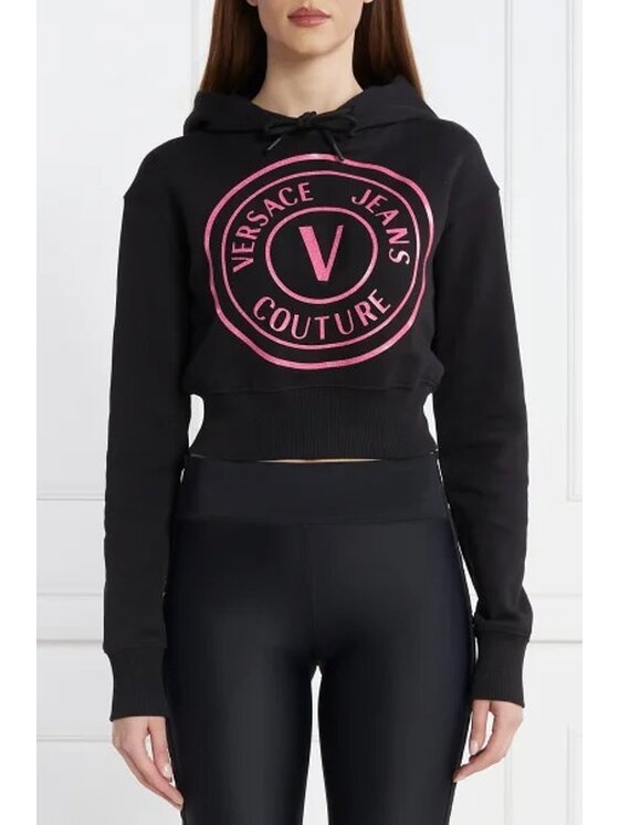 Versace Versace Mikina 76HAIG05 CF01G G89 Černá Regular Fit