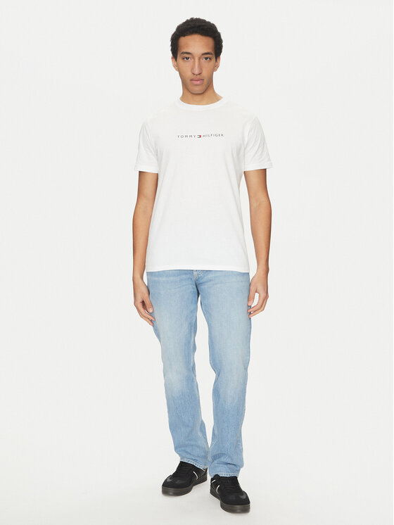 Tommy Hilfiger Tommy Hilfiger Póló UM0UM03525 Fehér Regular Fit