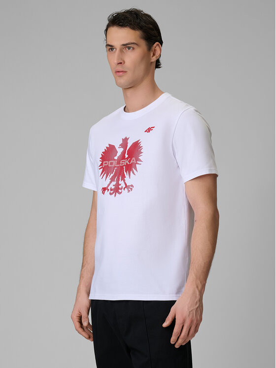 4F 4F T-Shirt TEAMWEAR Biały Regular Fit