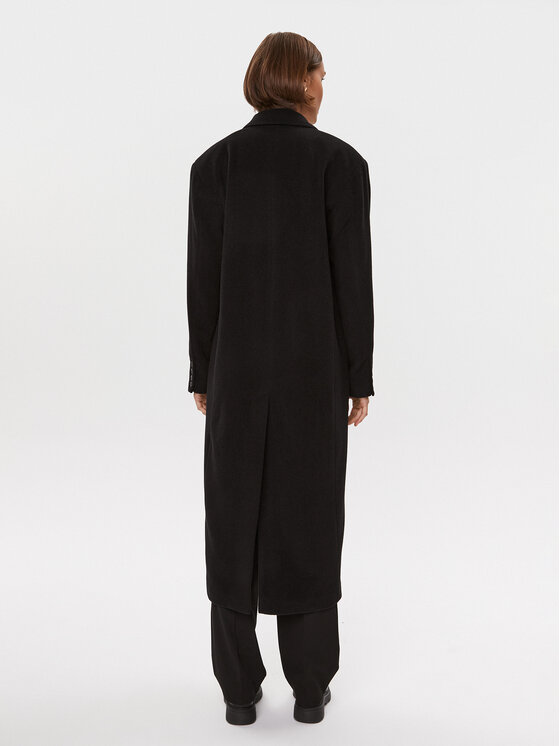 Herskind Herskind Vilnonis paltas Wanda 4908816 Juoda Oversize