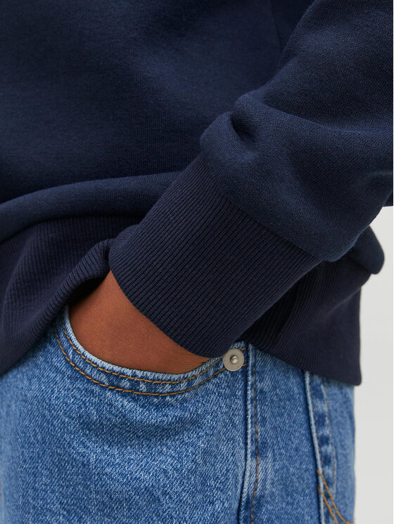 Jack&Jones Junior Jack&Jones Junior Pulóver 12237105 Sötétkék Regular Fit
