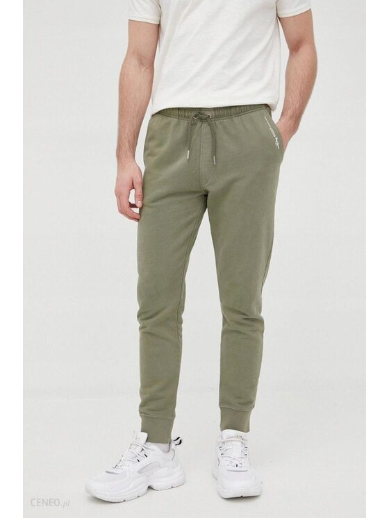 Pepe Jeans Pepe Jeans Kalhoty z materiálu PM211478 684 Zelená Regular Fit