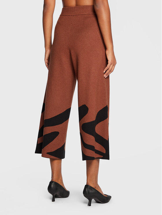 Joseph Ribkoff Joseph Ribkoff Ohlapne hlače 223949 Rjava Relaxed Fit