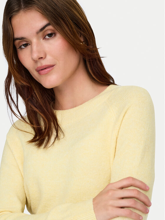 ONLY ONLY Megztinis Rica 15204279 Geltona Regular Fit