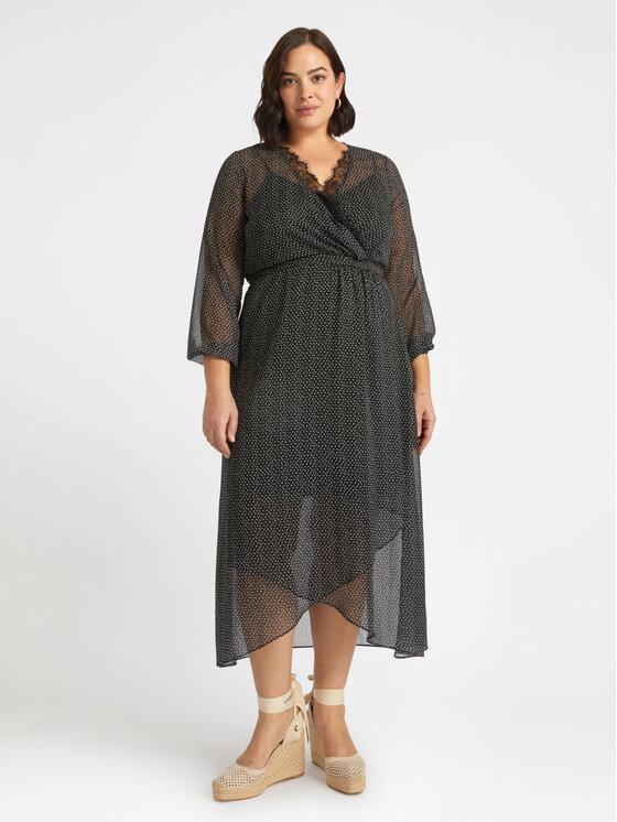 Fiorella Rubino Fiorella Rubino Vestito 7588T001620N0Z3 Nero Slim Fit