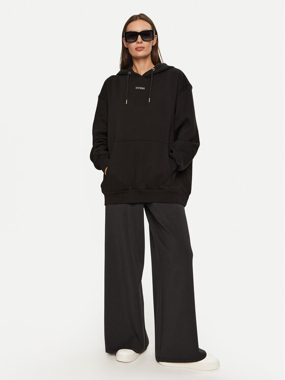 Guess Guess Μπλούζα V4BQ22 KCHX0 Μαύρο Regular Fit