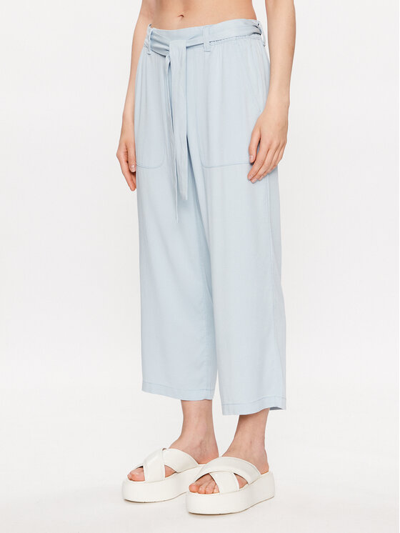 s.Oliver Bavlnené nohavice 2127845 Modrá Regular Fit