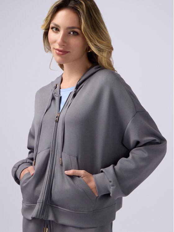 Oltre Oltre Felpa G921J003982N013 Grigio Regular Fit