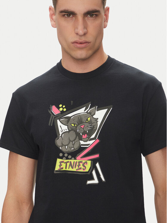 Etnies Etnies T-Shirt Puma 4130004126 Czarny Regular Fit