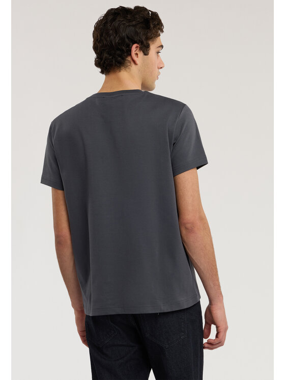 Trussardi Trussardi T-Shirt G0438000095N023 Srebrny Regular Fit