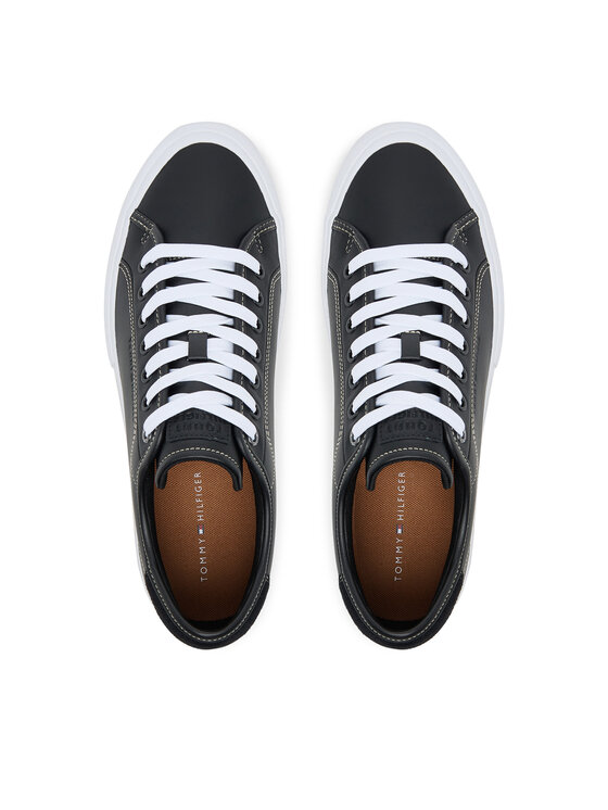 Tommy Hilfiger Tommy Hilfiger Tenisice Th Hi Vulc Street Stitch FM0FM05645 Crna