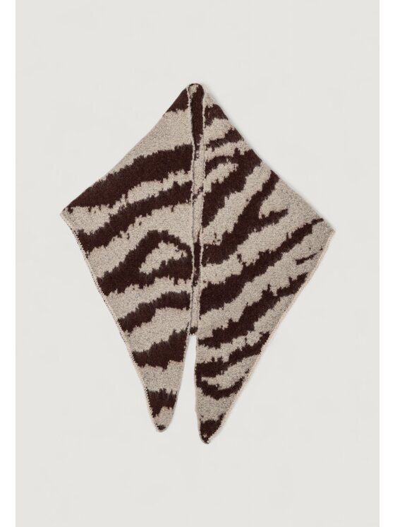 Pieces Pieces Sciarpa Pcjanimal Triangle Scarf Bc Grigio