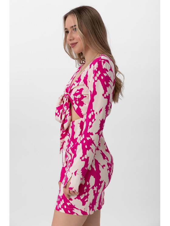 LAURELLA LAURELLA Každodenné šaty 4UL034 Bordová Regular Fit