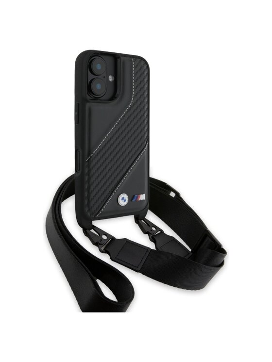 BMW Motorsport BMW Motorsport Etui na telefon Apple iPhone 16 plus Czarny