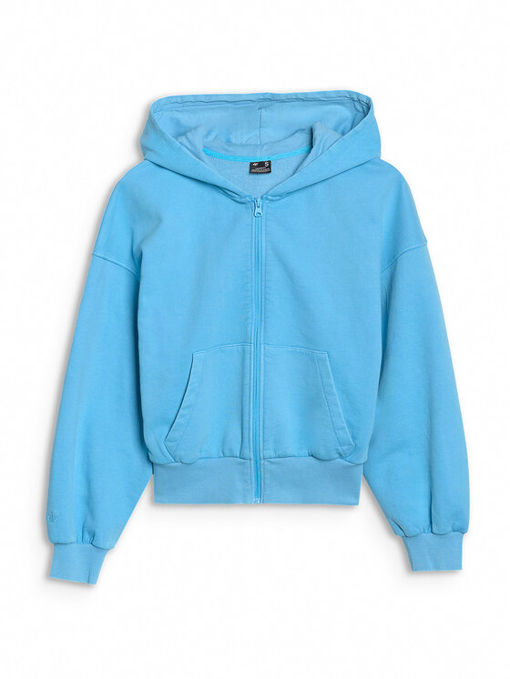 4F 4F Bluza MIDSHOP TEXTILE Niebieski Oversize