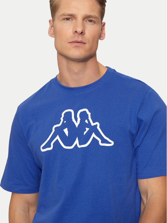 Kappa Kappa T-Shirt Logo Korpo Cromen 303HZ70 Μπλε Regular Fit