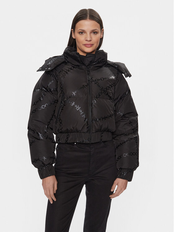 Versace Jeans Couture Giubbotto piumino 75HAU402 Nero Regular Fit, taglia : 44
