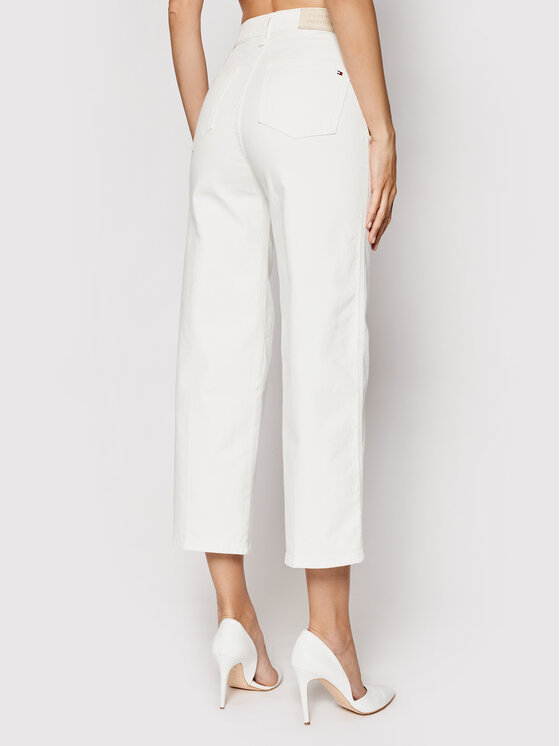 Tommy Hilfiger Tommy Hilfiger Τζιν Hw C Clr WW0WW31270 Λευκό Wide Fit