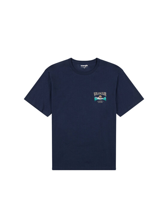 Wrangler Wrangler T-shirt 112357262 Blu scuro Regular Fit