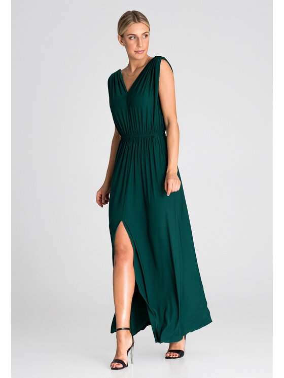 FIGL FIGLFIGL Vestito M947 Verde Regular Fit