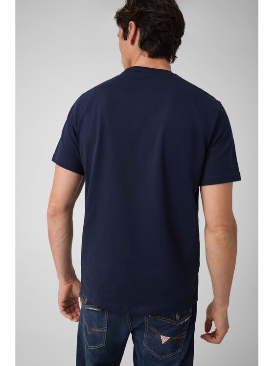 Guess Guess T-Shirt 183984 Modrá Classic Fit