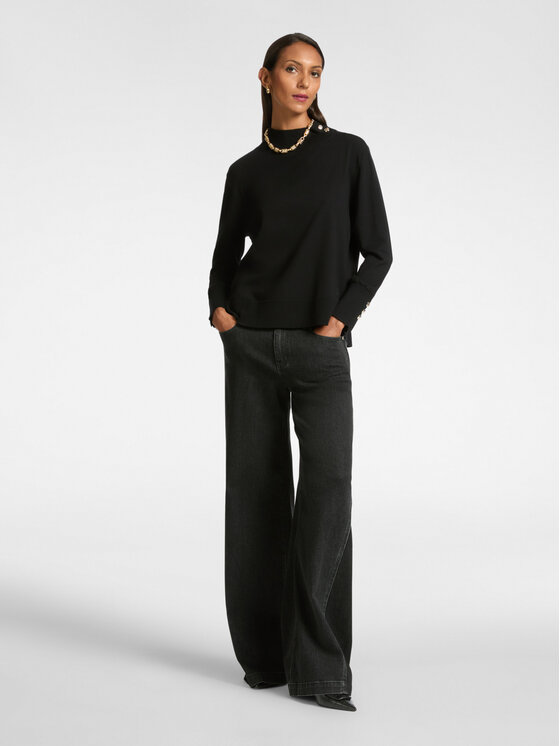 Elena Mirò Elena Mirò Cardigan M456Z000586N033 Nero Boxy Fit
