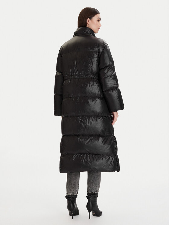 ViCOLO ViCOLO Pūkinė striukė TF0086 Juoda Regular Fit