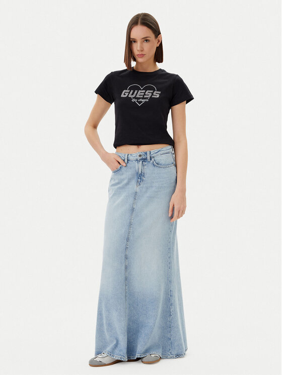 Guess Guess T-Shirt V5GI10 K9RM1 Czarny Regular Fit