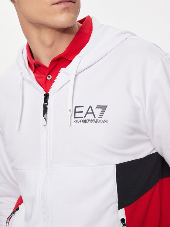 EA7 Emporio Armani EA7 Emporio Armani Sweatshirt 3DPM15 PJLIZ 1100 Weiß Regular Fit