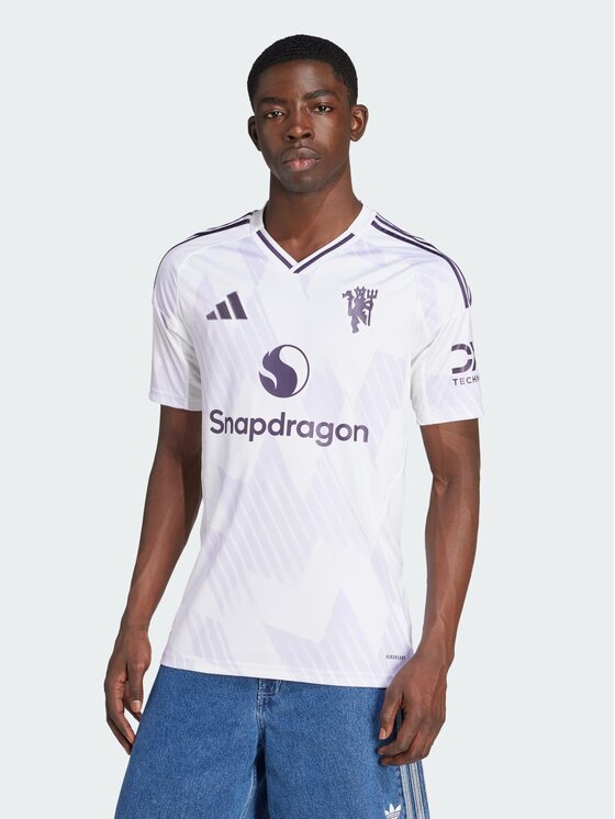 adidas adidas Koszulka techniczna Manchester United 25/26 Away Jersey Biały Slim Fit