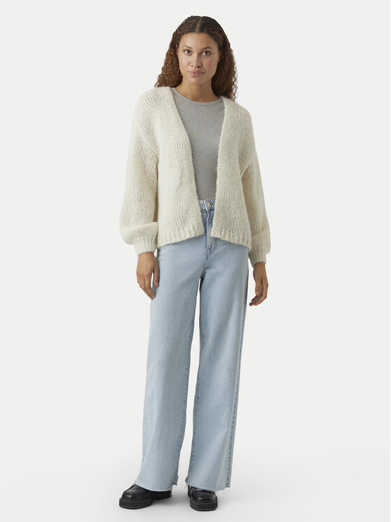 Vero Moda Vero Moda Kardigán Maybe 10273101 Ekru Oversize
