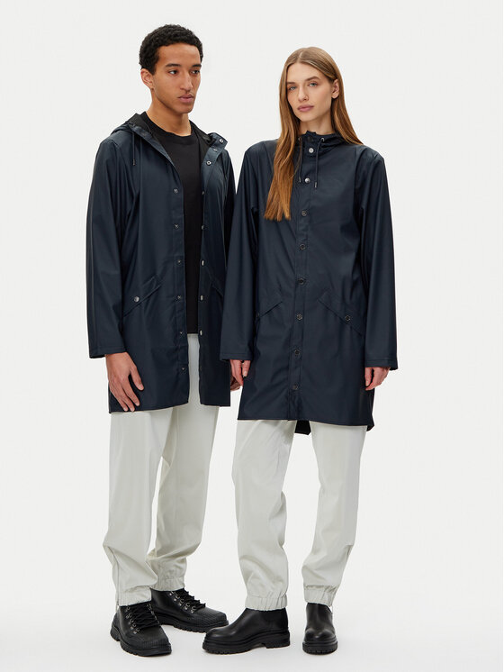 Rains Rains Neperšlampanti striukė Unisex 12020 Tamsiai mėlyna Regular Fit