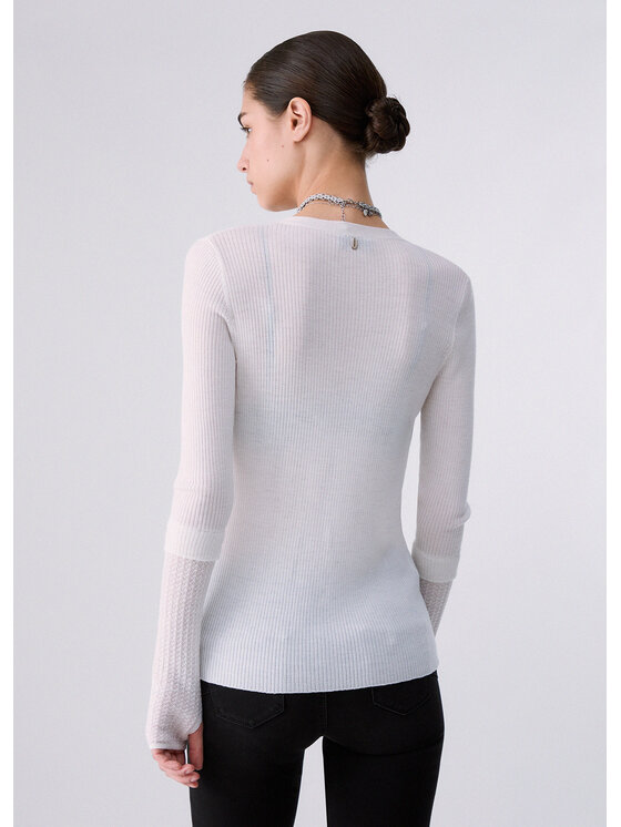 Liu Jo Liu Jo Cardigan CF6027MA77Q10701 Bianco Regular Fit