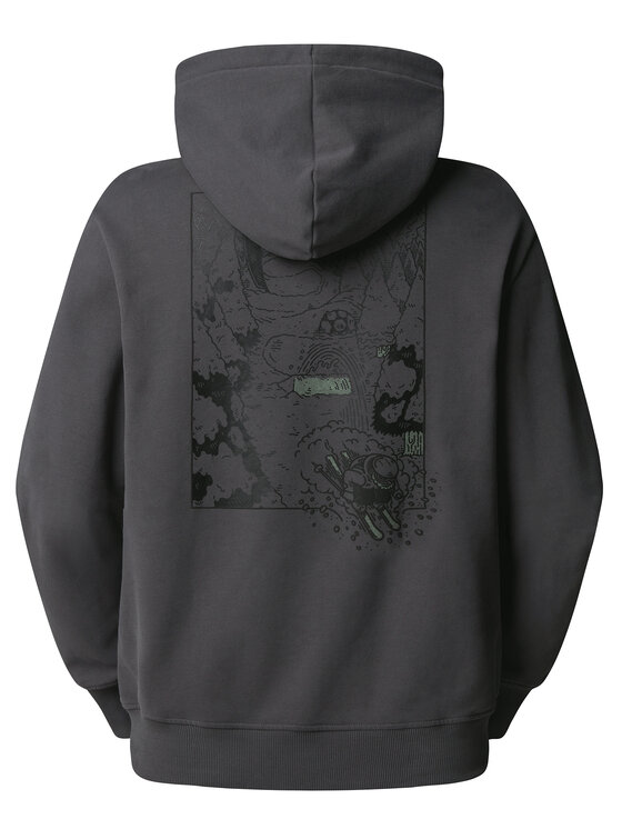 The North Face The North Face Mikina Powder Days NF0A8E4G Šedá Relaxed Fit