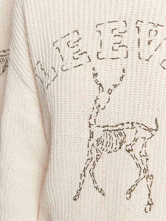 Leeves Leeves Pullover Unisex Antelope Écru Regular Fit