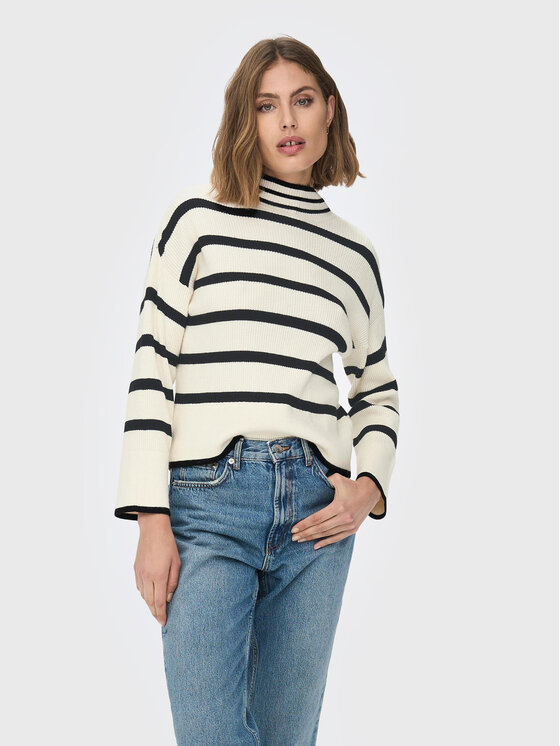 ONLY ONLY Sweter Fibi 15259096 Beżowy Regular Fit