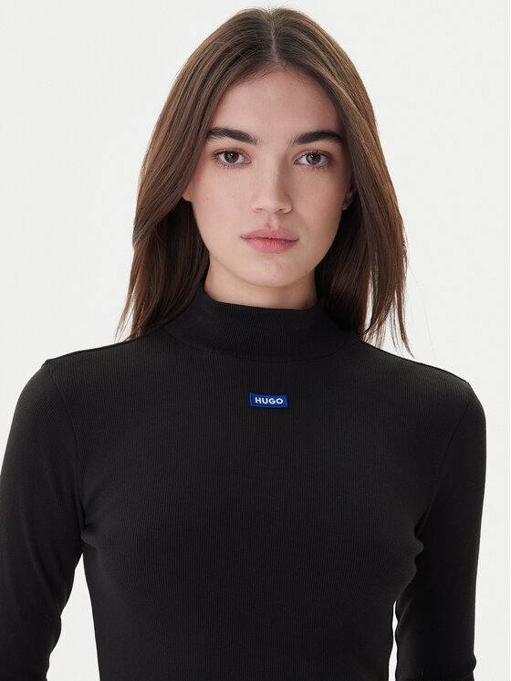 HUGO Hugo Гольф 50525318 Чорний Regular Fit