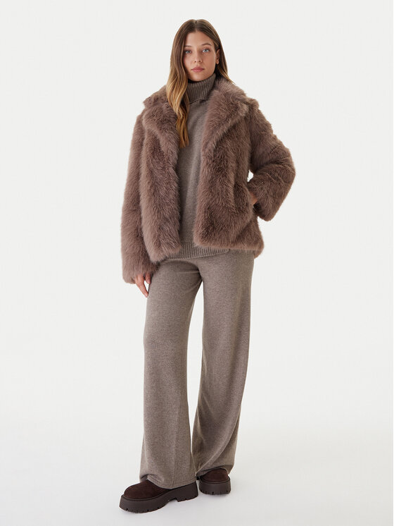 Bomboogie Bomboogie Pelzmantel Paris GW148STFRL5 Braun Regular Fit