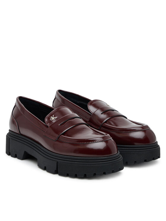 Calvin Klein Calvin Klein Półbuty Scarpa Bassa V4A4-83130-1453 Bordowy