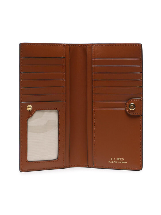 LAUREN RALPH LAUREN Lauren Ralph Lauren Μεγάλο Πορτοφόλι Γυναικείο Slim Wallet 432802917010 Καφέ