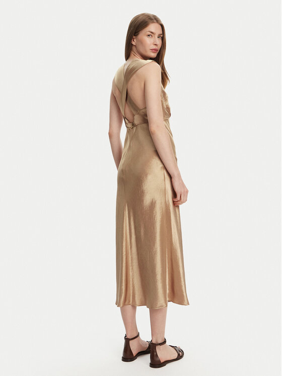 Max Mara Max Mara Sukienka koktajlowa Glizia 2516221048 Brązowy Regular Fit