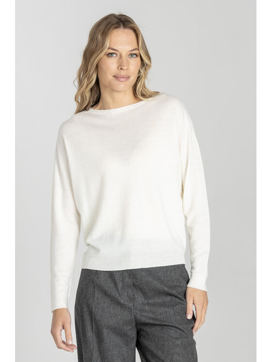 Deni Cler Milano Deni Cler Milano Sweter T-DC-S473-E5-90-11-1 Écru Regular Fit