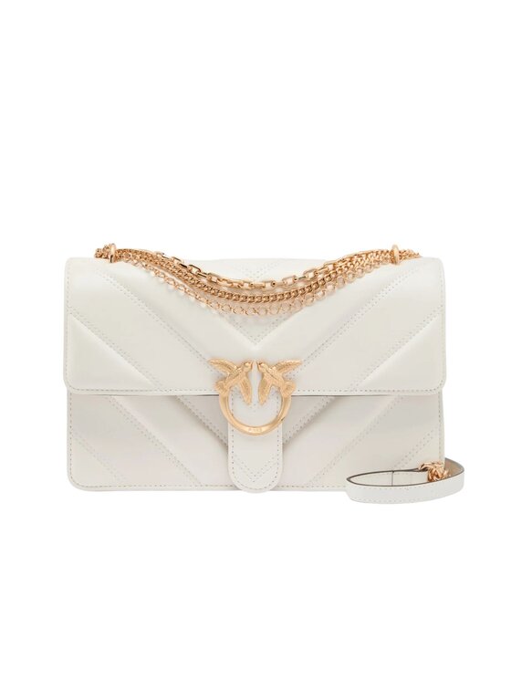 PINKO PINKO Borsa LOVE ONE CLASSIC TRIPLA CATENA Bianco