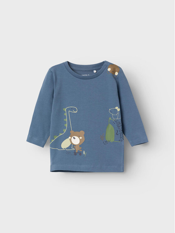 NAME IT NAME IT Bluse 13219489 Blau Regular Fit