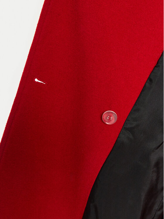 Herskind Herskind Volneni plašč Drew 5381158 Rdeča Regular Fit