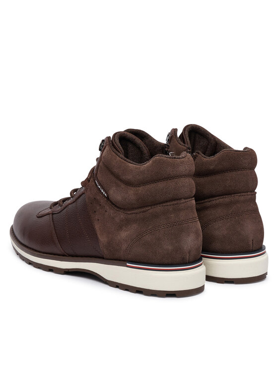 Tommy Hilfiger Tommy Hilfiger Μποτίνια Corporate Outdoor Warm Lth Boot FM0FM05991 Καφέ